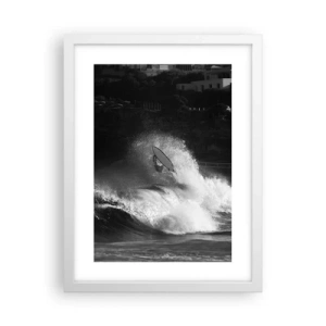 Plakat w białej ramie - Wyzwanie przyjęte! - 30x40 cm