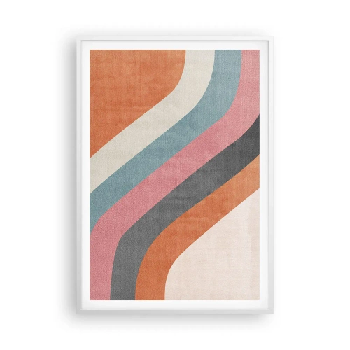 Plakat w białej ramie - Kompozycja diagonalna – ruch - 70x100 cm