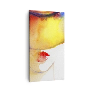 Obraz na płótnie - Portret damy    - 55x100 cm