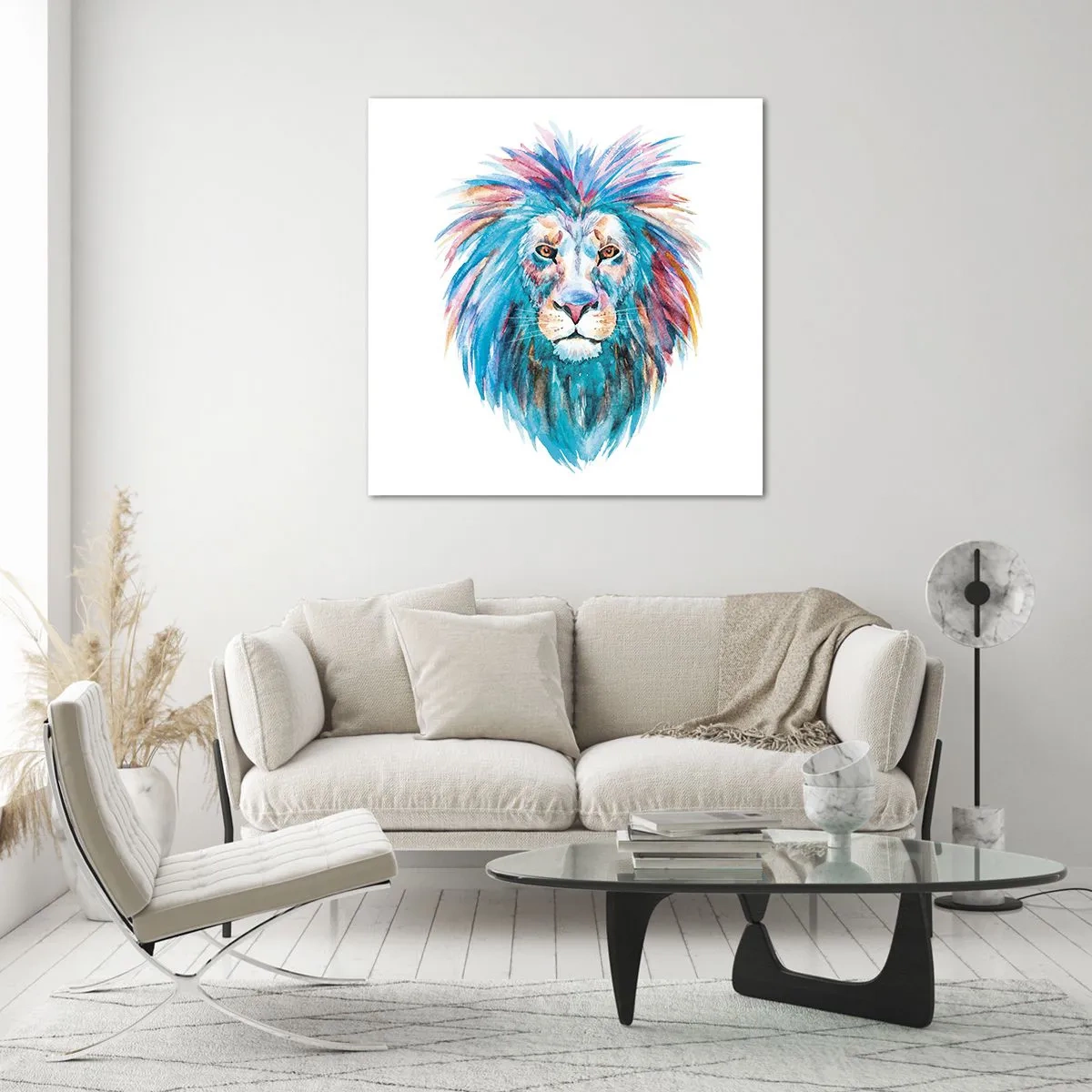 Obraz na szkle - Elektryzująca aura - 50x50 cm