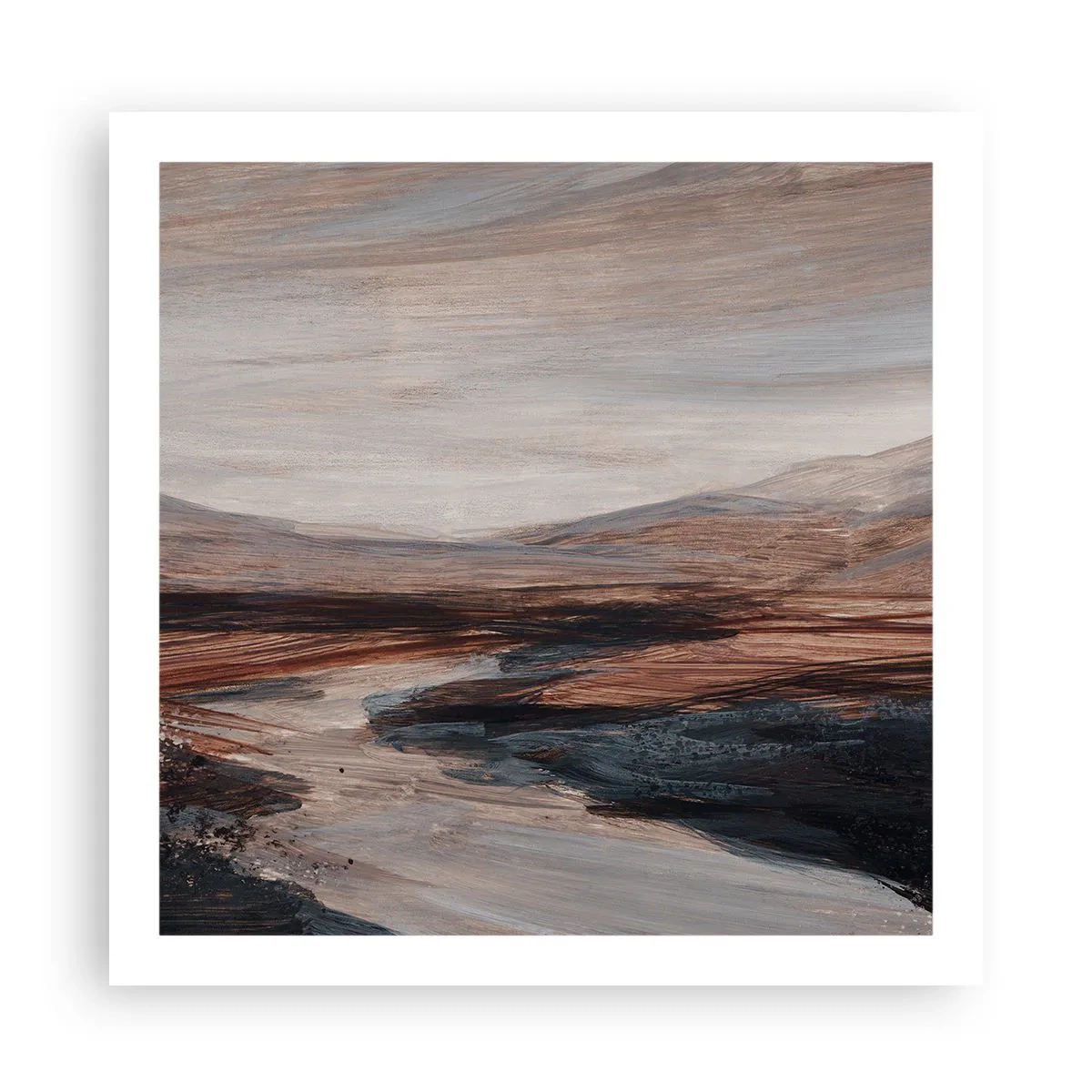 Plakat -  Spokojna dolina - 60x60 cm