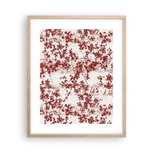 Plakat w ramie jasny dąb - Jak dawny perkalik - 40x50 cm