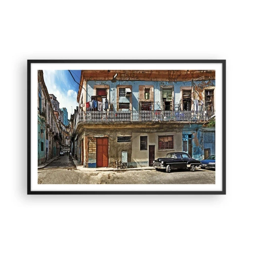 Plakat w czarnej ramie - Hawańskie klimaty - 91x61 cm