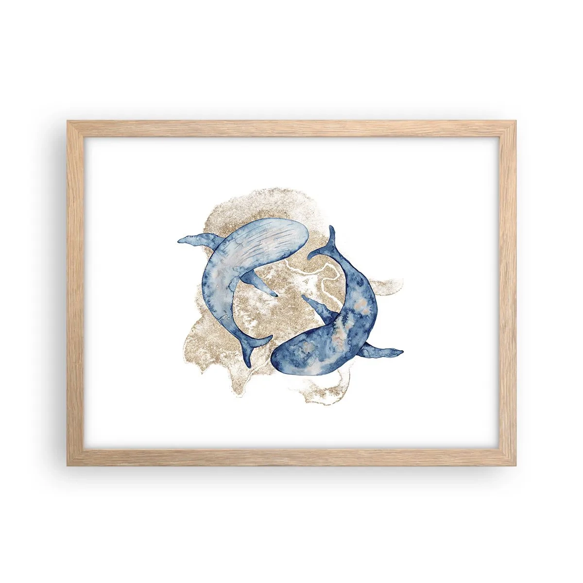 Plakat w ramie jasny dąb - Przyjaźń czy kochanie? - 40x30 cm