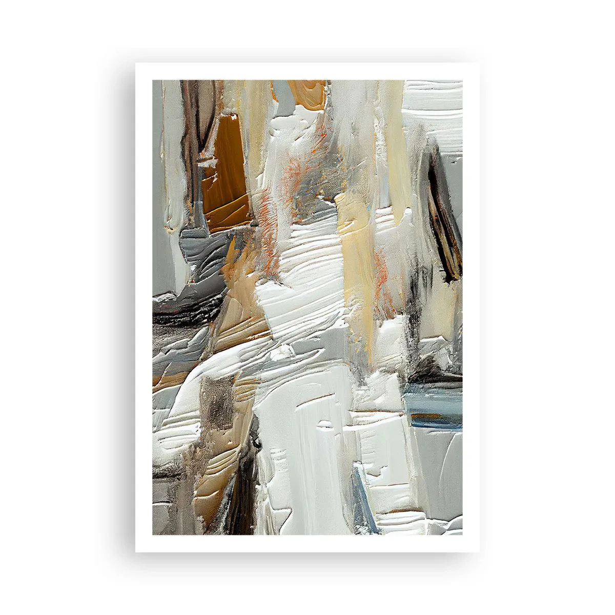 Plakat - Barwne nawarstwienia - 70x100 cm