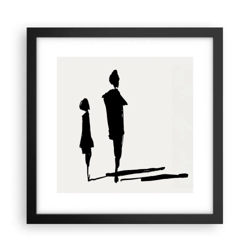 Plakat w czarnej ramie - Na pewno razem? - 30x30 cm