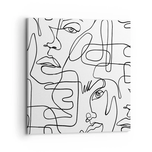 Obraz na płótnie - W splątanych emocjach - 70x70 cm