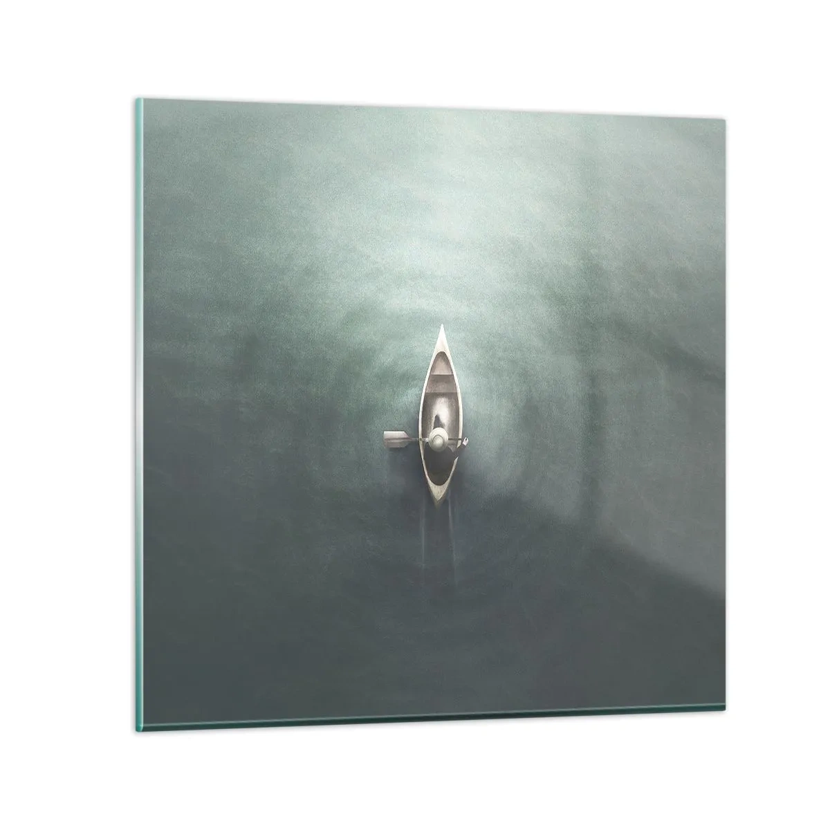 Obraz na szkle - Przez księżycowe jezioro - 50x50 cm