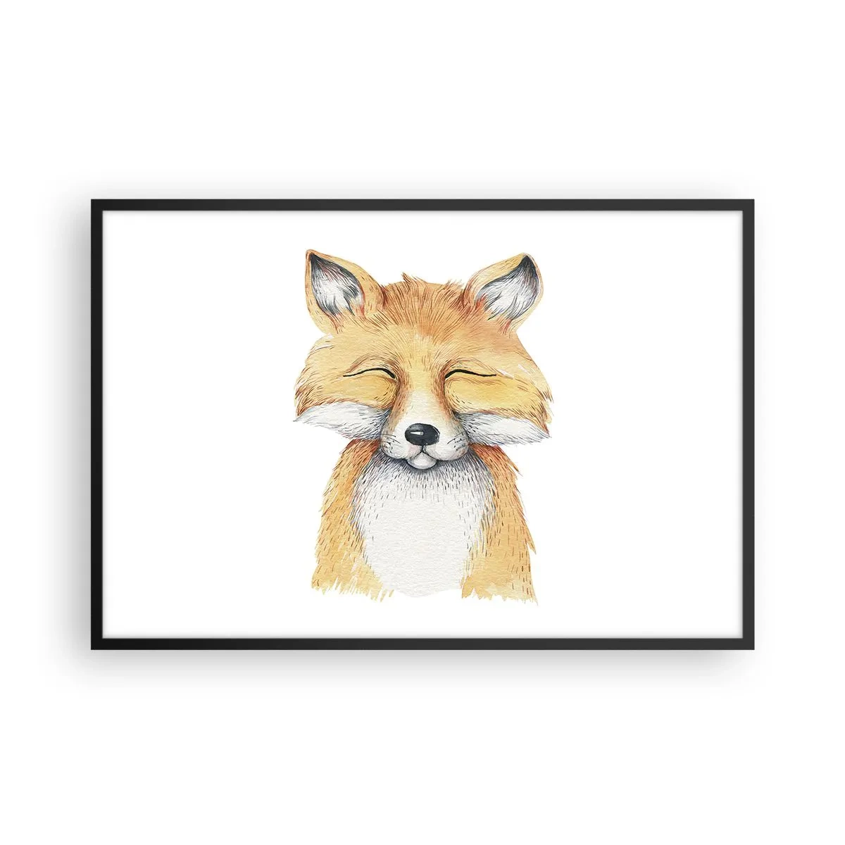Plakat w czarnej ramie - Lisie humory - 91x61 cm
