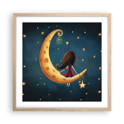 Plakat w ramie jasny dąb - Pewnego razu… - 50x50 cm