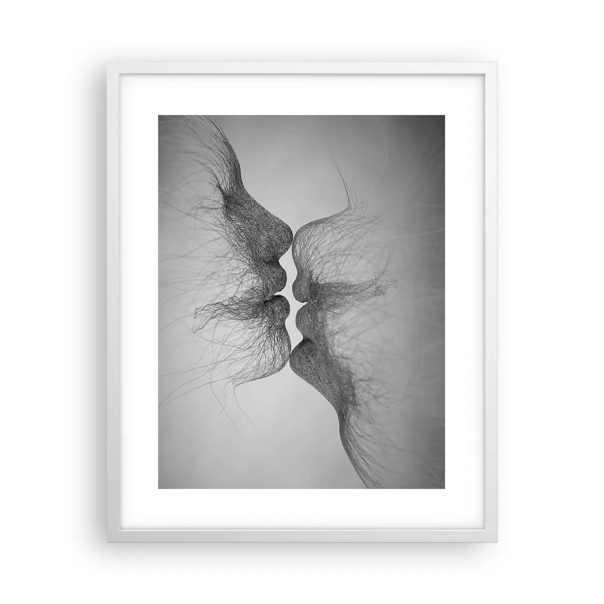 Plakat w białej ramie - Pocałunek wiatru - 40x50 cm