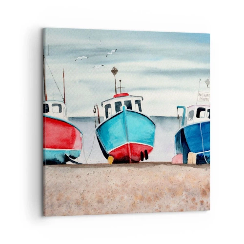 Obraz na płótnie - Gotowe na połów - 50x50 cm