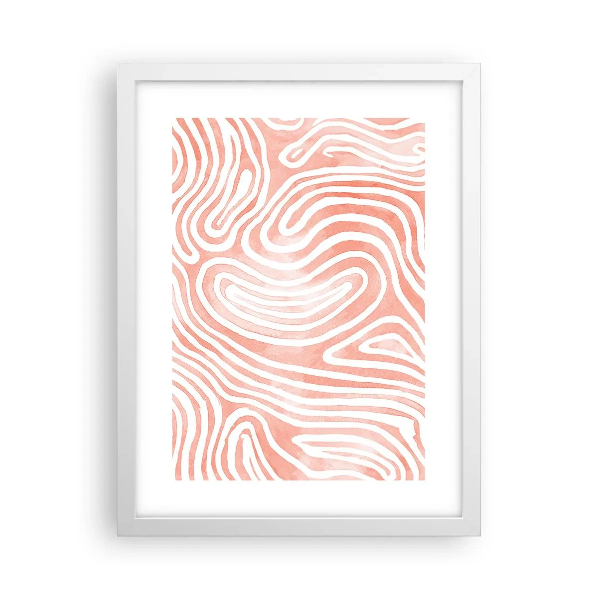 Plakat w białej ramie - W koralowym labiryncie - 30x40 cm
