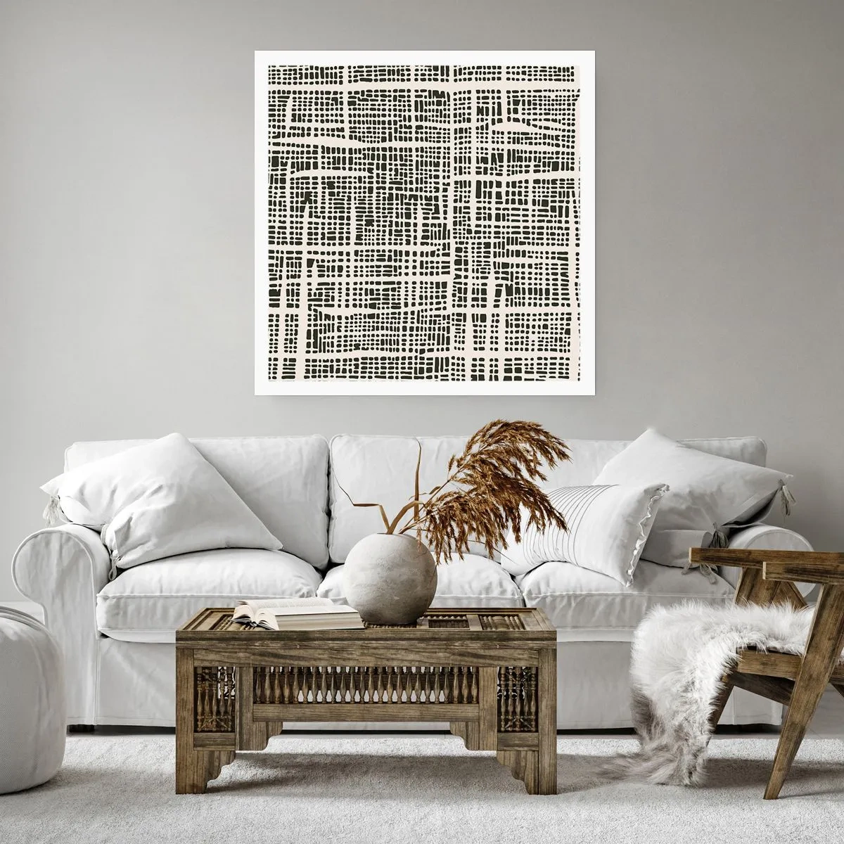 Plakat - Kompozycja utkana - 60x60 cm