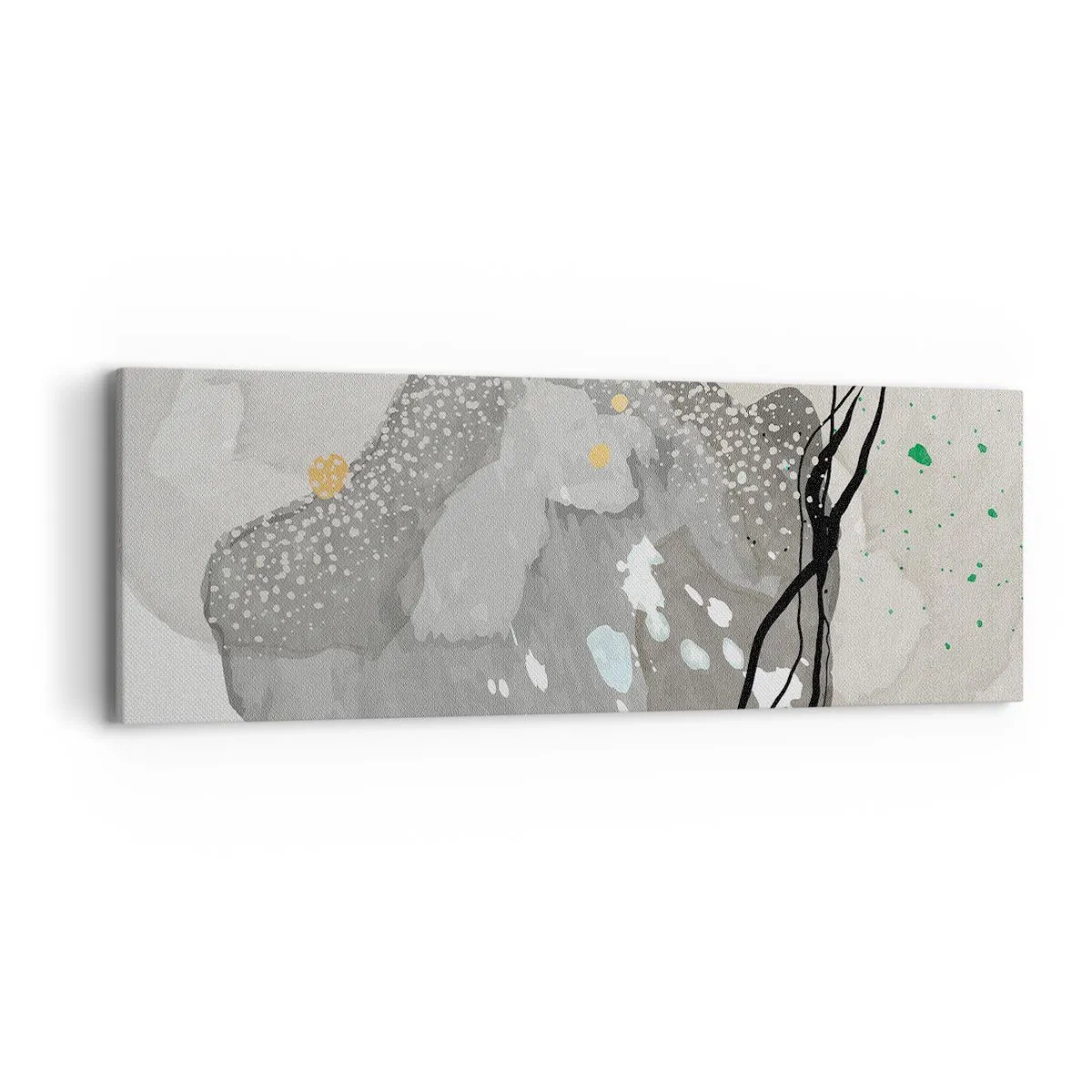 Obraz na płótnie - Kompozycja organiczna - 90x30 cm