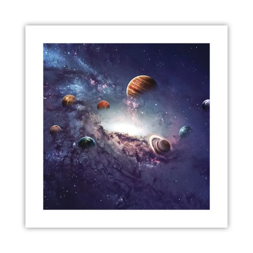 Plakat - Układ słoneczno-taneczny - 40x40 cm