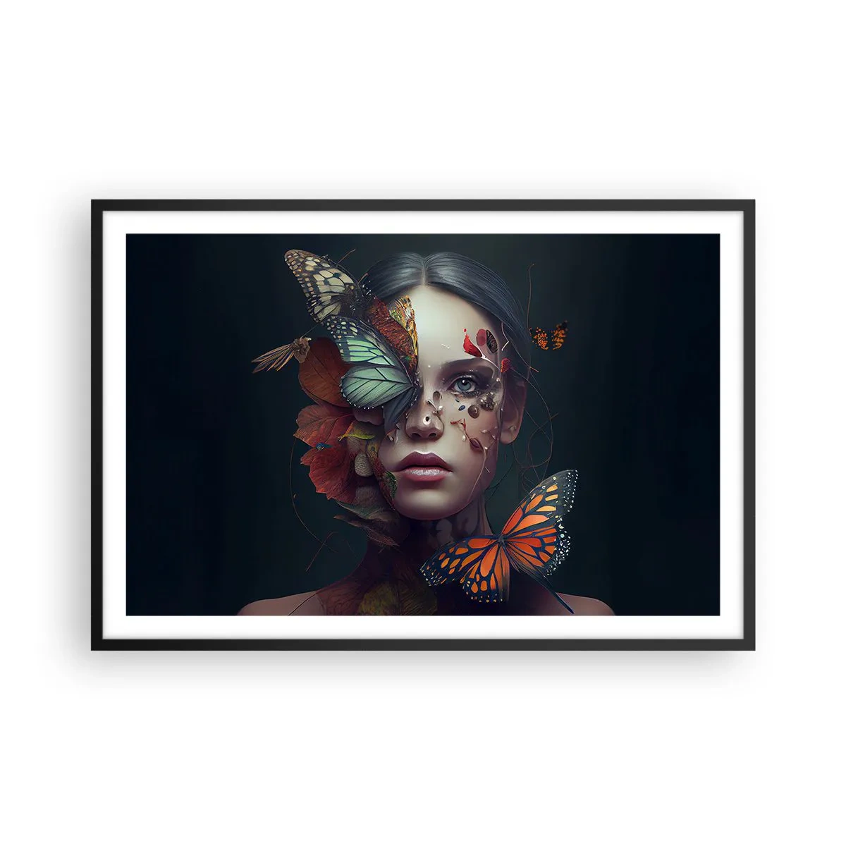 Plakat w czarnej ramie - Cudowna metamorfoza - 91x61 cm