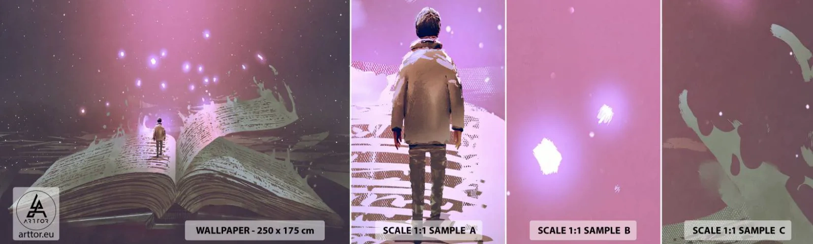 Fototapeta Próbka Standard Eco - Zaproszenie do innego świata - przeczytaj! - Grafika, Abstrakcja, Sztuka - 100x30 cm