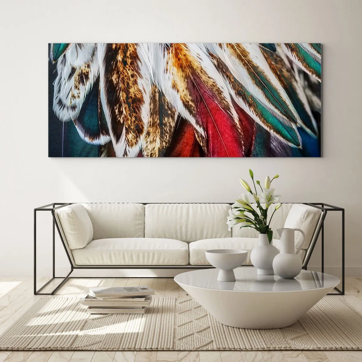 Obraz na szkle - Tajemnice lotu - 100x40 cm