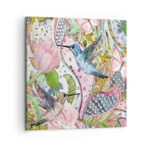 Obraz na płótnie - Wplątane w pnączach - 50x50 cm