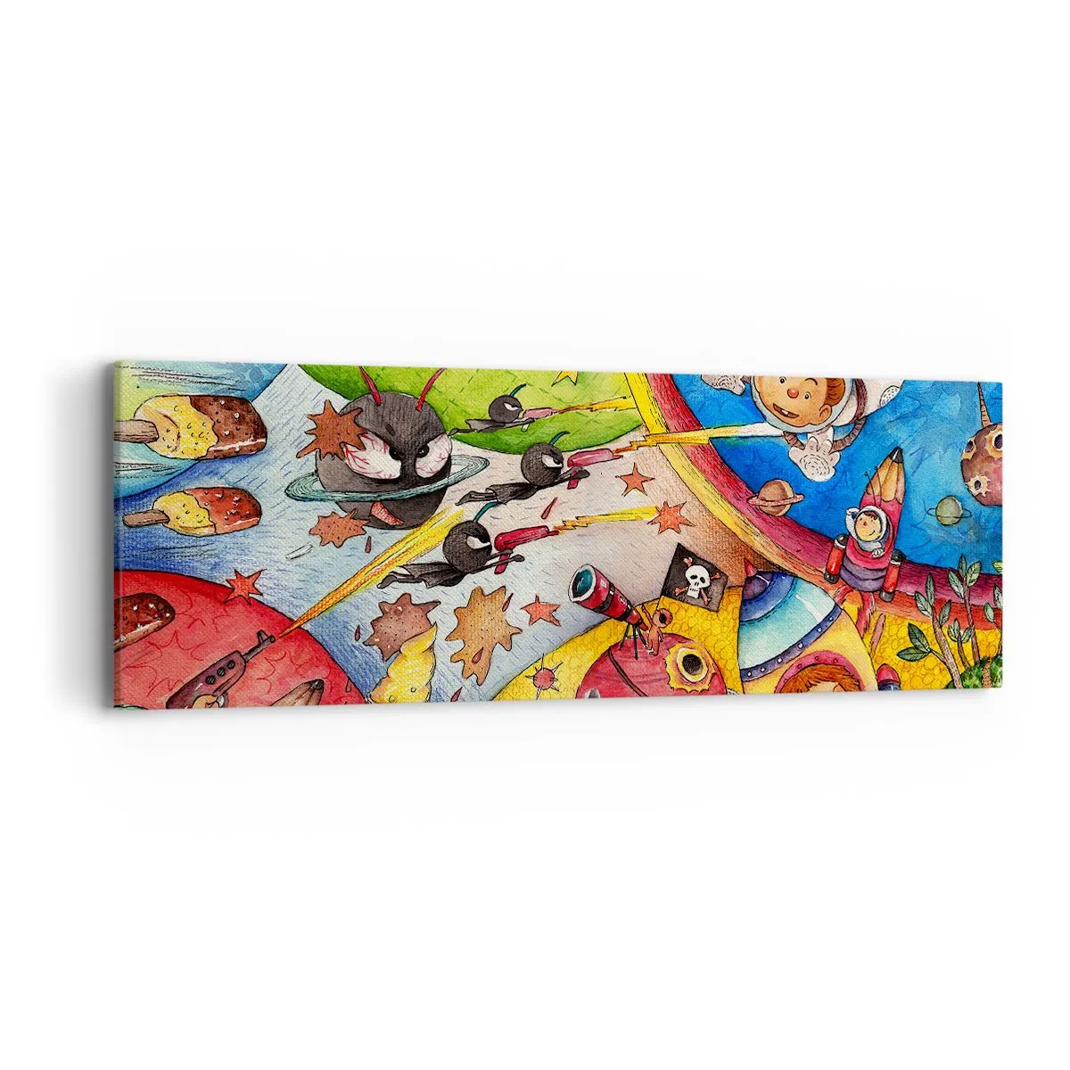 Obraz na płótnie - Wielka kosmiczna przygoda - 90x30 cm