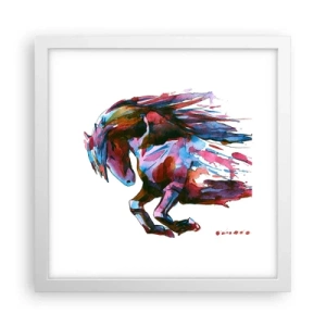 Plakat w białej ramie - W uniesieniu - 30x30 cm