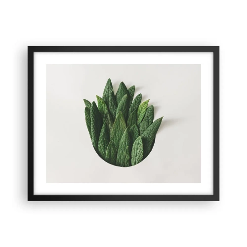 Plakat w czarnej ramie - Nieposkromiona ciekawość - 50x40 cm