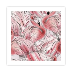 Plakat - Ptasi corps de ballet - 50x50 cm