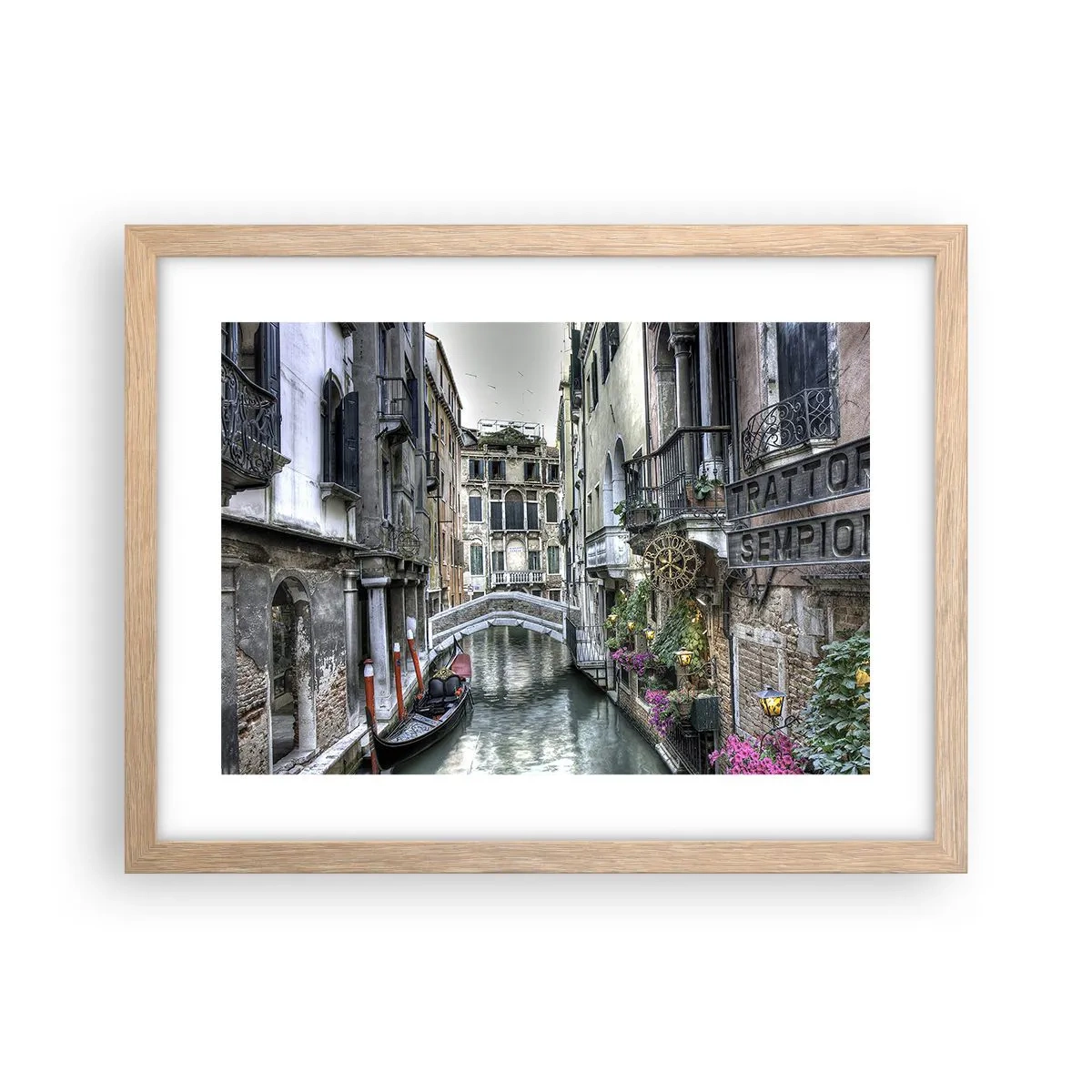 Plakat w ramie jasny dąb - Od wieków w cichej zadumie - 40x30 cm