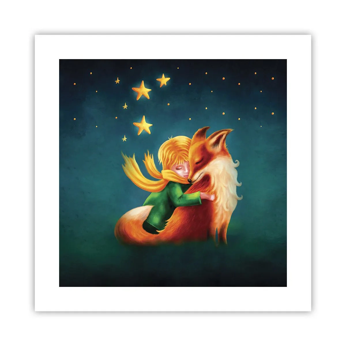 Plakat - Mały Książę - 40x40 cm