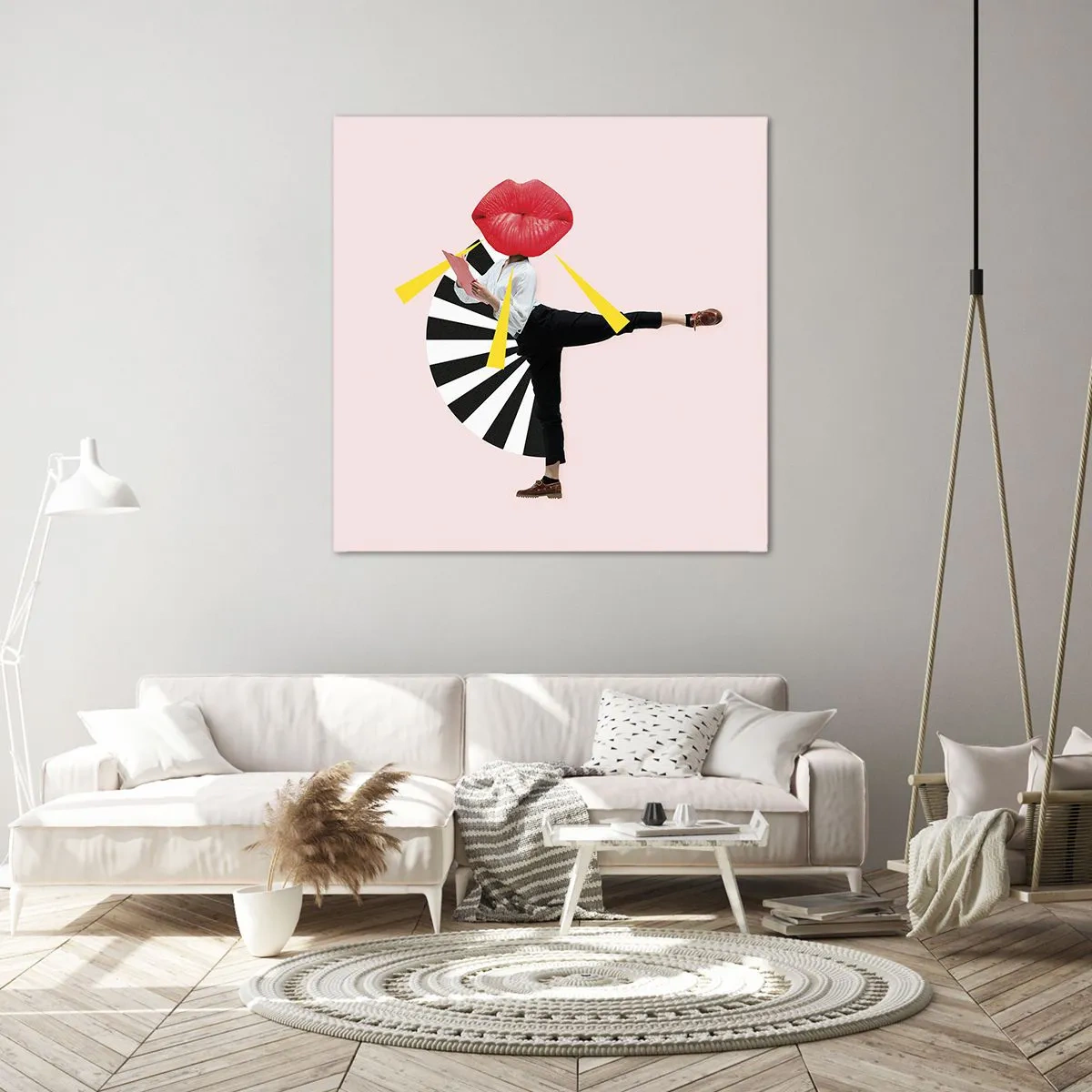 Obraz na płótnie - Surrealistyczny pop-art - 40x40 cm