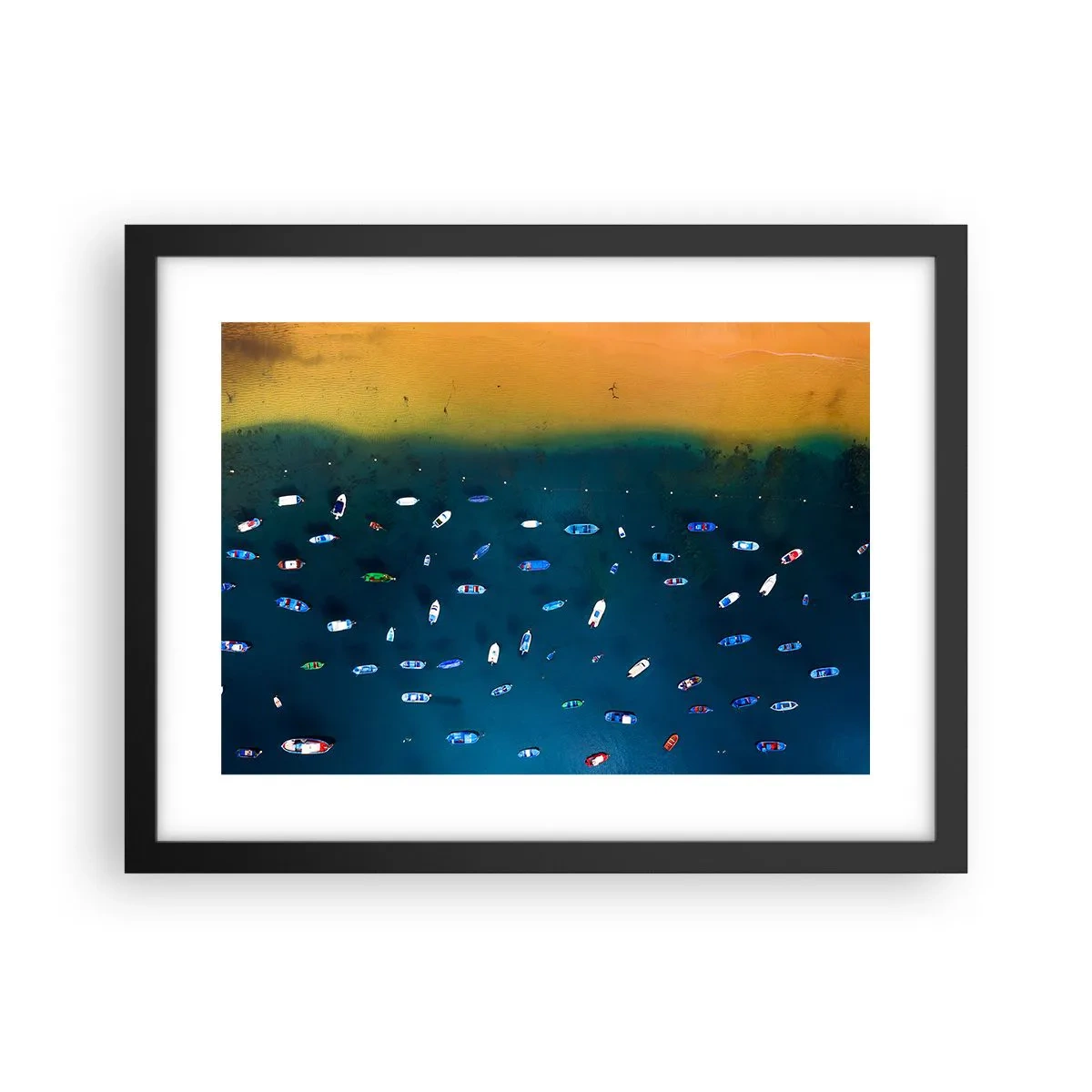 Plakat w czarnej ramie - Wakacyjna gra - 40x30 cm