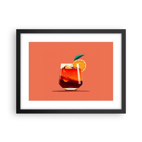 Plakat w czarnej ramie - Letnie orzeźwienie - 40x30 cm