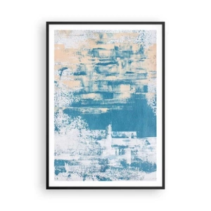 Plakat w czarnej ramie - Przez lodowy sopel - 70x100 cm