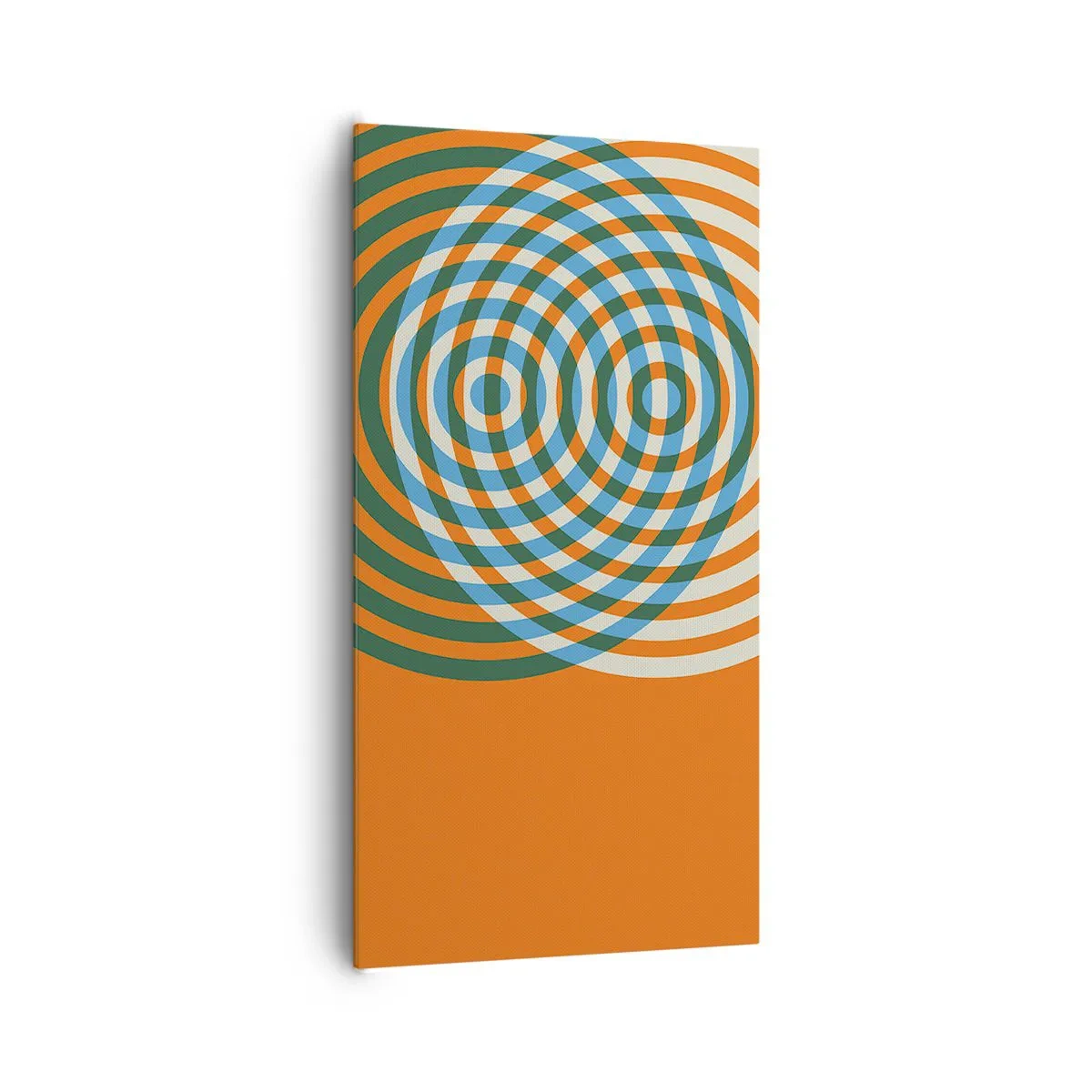 Obraz na płótnie - Abstrakcyjna wariacja kolista - 65x120 cm