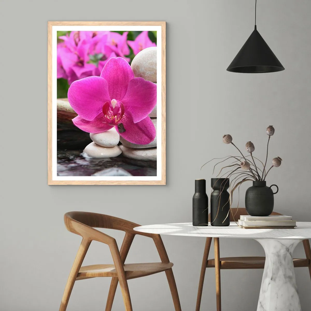 Plakat w ramie jasny dąb - Już odpoczywasz - 50x70 cm