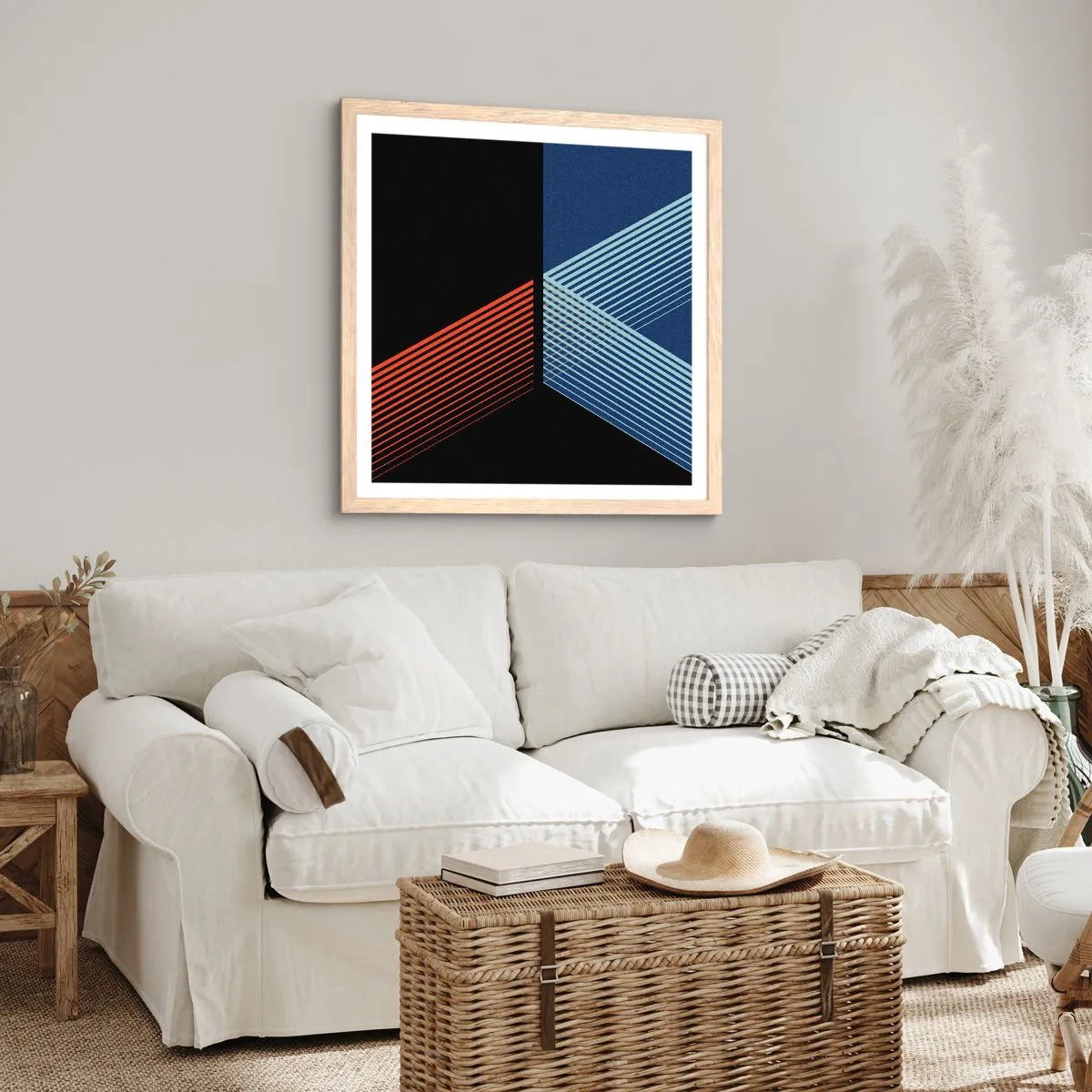 Plakat w ramie jasny dąb - Prosta historia - 30x30 cm