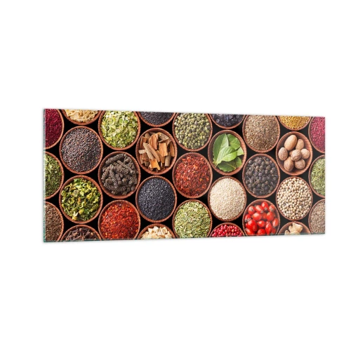 Obraz na szkle - Wszystkie smaki świata - 100x40 cm