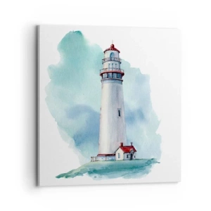 Obraz na płótnie - Łagodna siostra błękitu - 70x70 cm