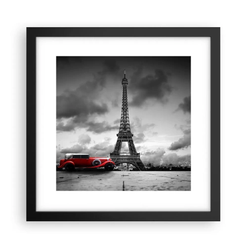 Plakat w czarnej ramie - Nie tak dawno w Paryżu - 30x30 cm