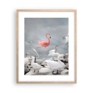 Plakat w ramie jasny dąb - Skąd się tu wziąłem? - 40x50 cm