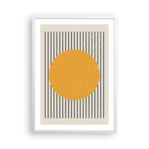 Plakat w białej ramie - Siła prostoty - 50x70 cm
