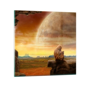 Obraz na szkle - Miłość wszędzie ta sama - 60x60 cm