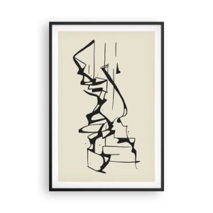 Plakat w czarnej ramie - Być może pejzaż - 61x91 cm