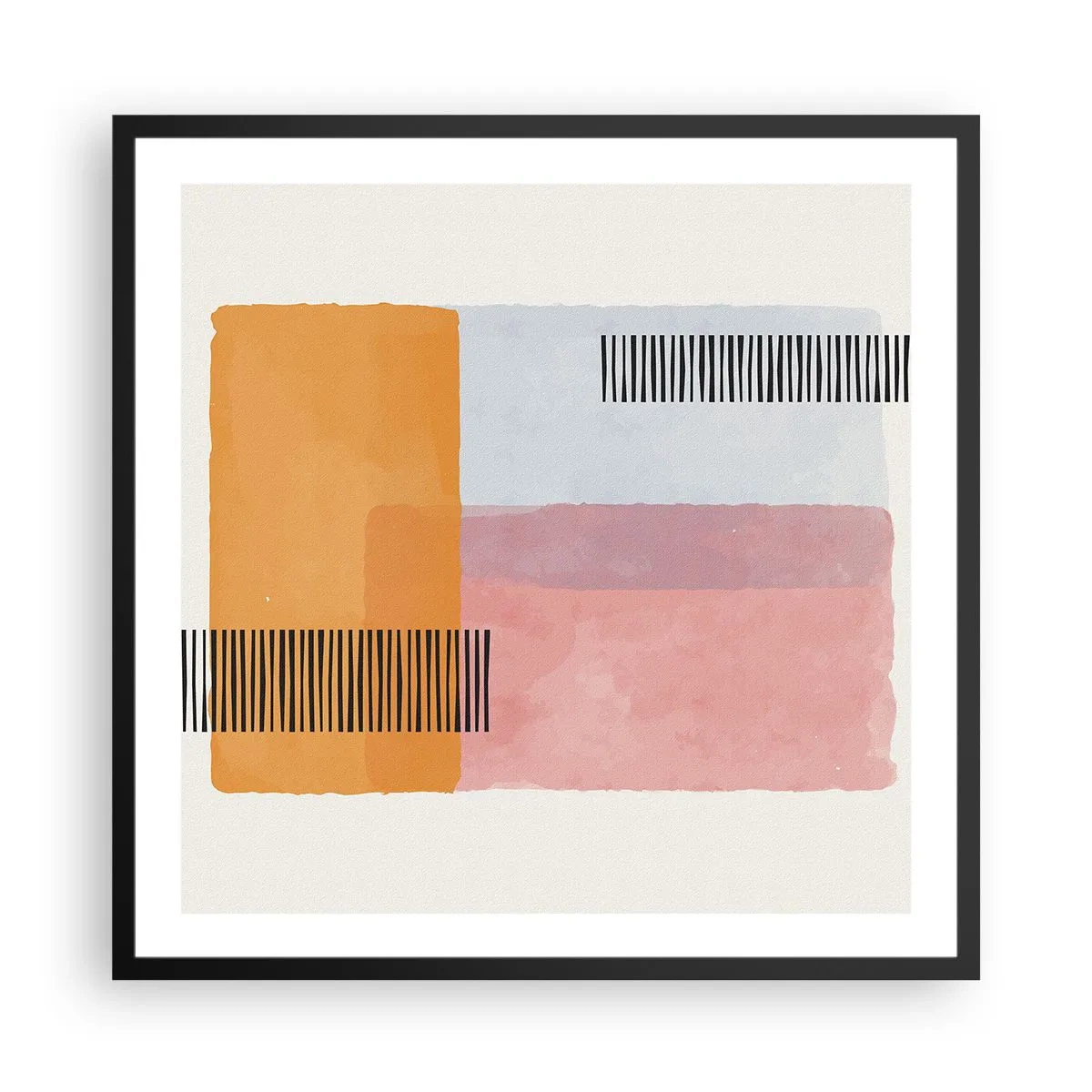 Plakat w czarnej ramie - Z kąta w kąt - 60x60 cm