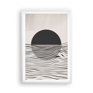 Plakat w białej ramie - Kompozycja połowiczna - 61x91 cm