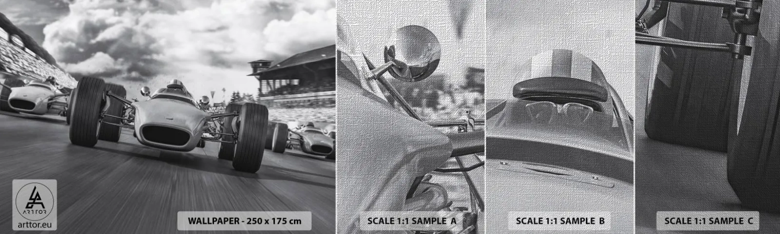 Fototapeta Próbka Premium Canvas - Jest moc! - Formuła 1, Pojazd, Wyścig - 100x30 cm