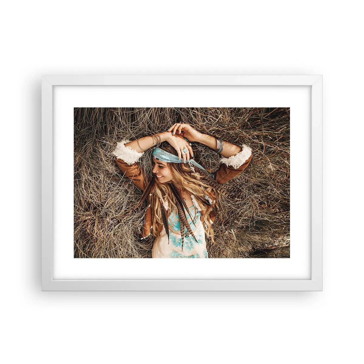 Plakat w białej ramie - W drodze do lata miłości - 40x30 cm