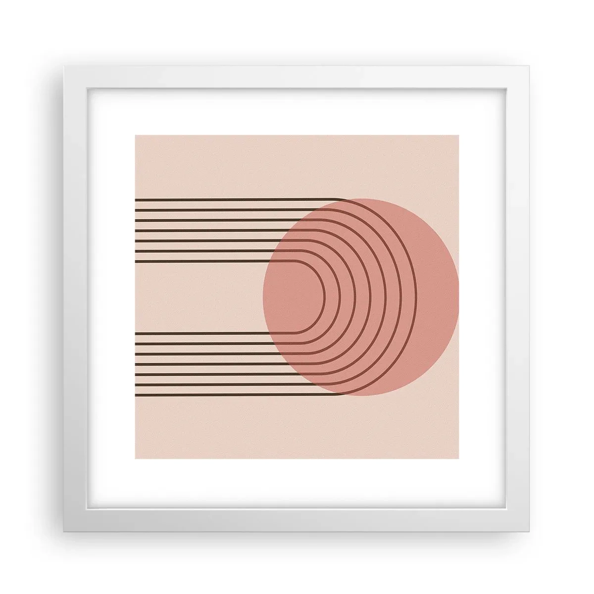 Plakat w białej ramie - Nieodparte przyciąganie - 30x30 cm