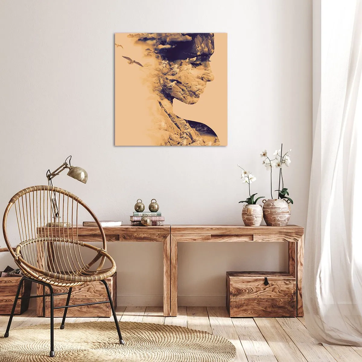 Obraz na płótnie - Piękna z natury - 60x60 cm